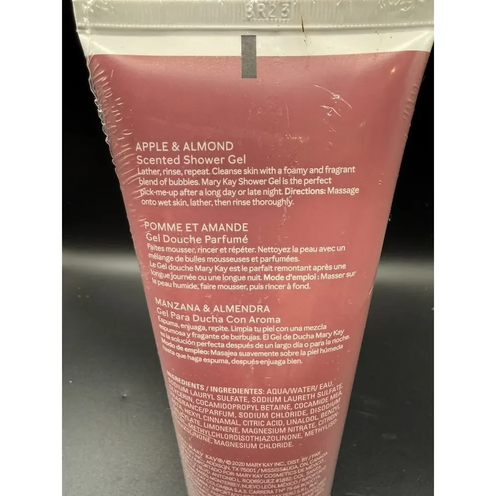 New & Sealed Mary Kay Apple & Almond Scented Shower Gel Full Size 6.7 fl oz